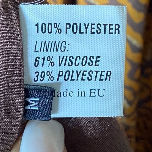 Rodebjer Tank Maxi Orange Brown Dress Tiger Print Backless Size M - Picture 9 of 11